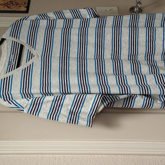 Route 66 Other - NWT-Big Men's-Route 66 Blue & Grey Striped T-Shirt XXXL